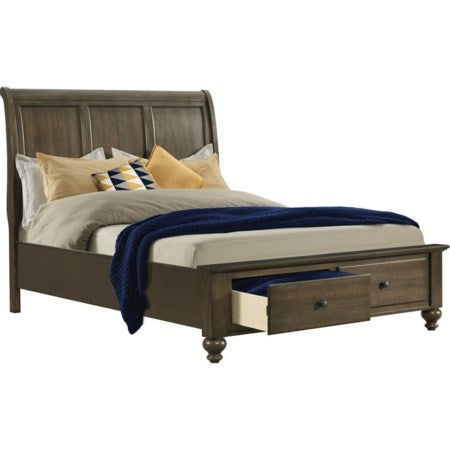 Chatham Gray Queen Storage Bed