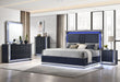 AVON/ASPEN NAVY BLUE KING BED GROUP AND VANITY SET WITH LED image