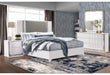 ASPEN WHITE KING BED GROUP WITH VANITY SET WITH LED image