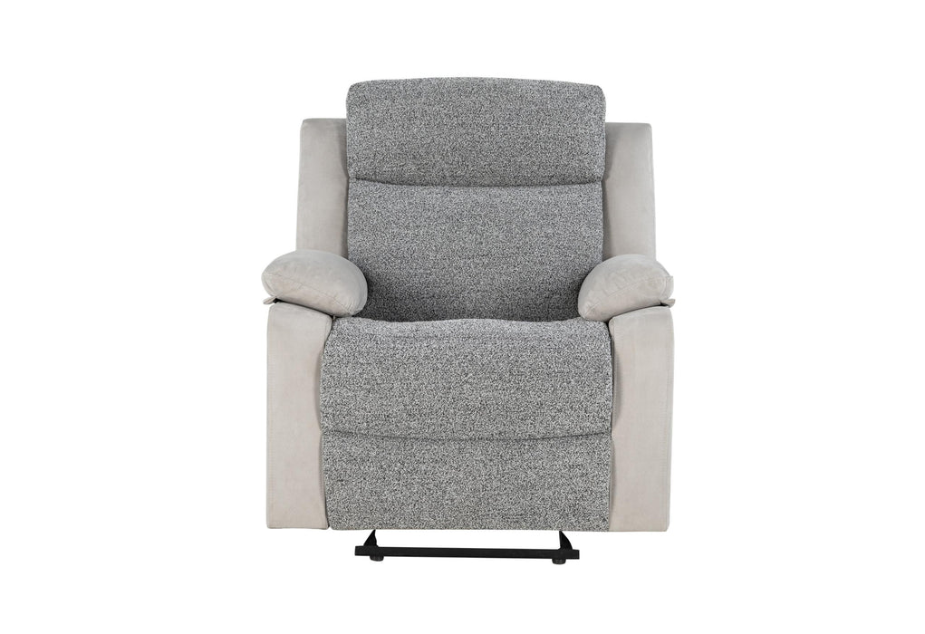 U6027 GREY/LT GREY GLIDER RECLINER image