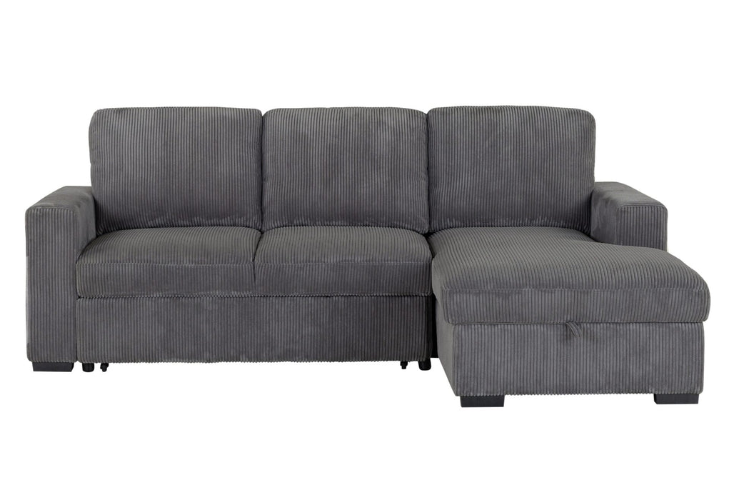 U2660 Grey L Sectional Pullout