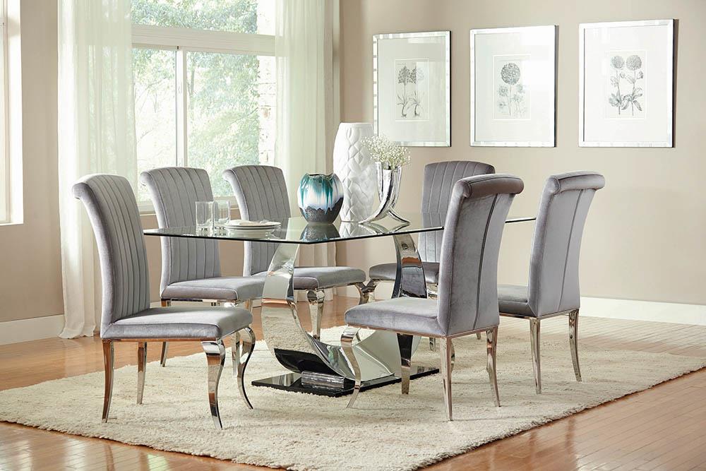 Hollywood Glam Chrome Dining Chair image
