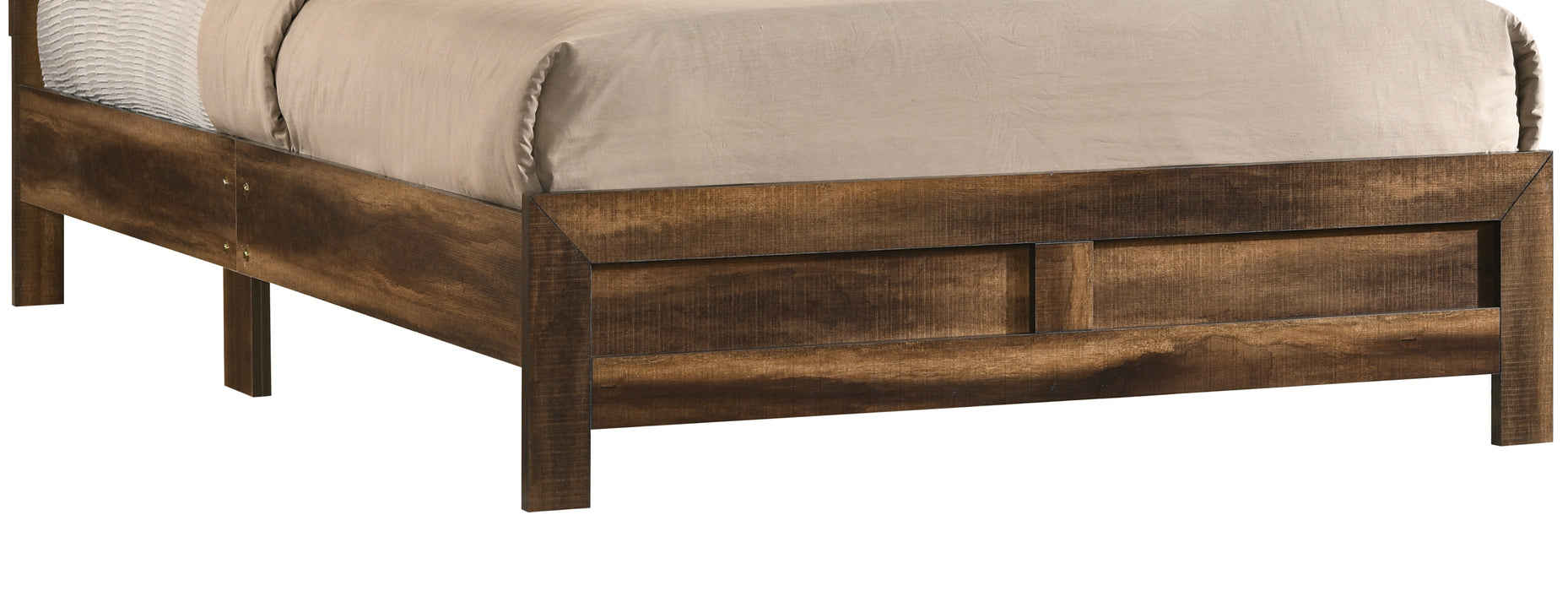 Yasmine Brown Modern Style Queen Bed in Espresso finish Wood