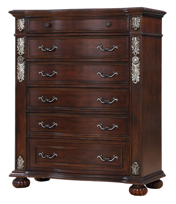 Rosanna Traditional Style Chest in Cherry finish Wood