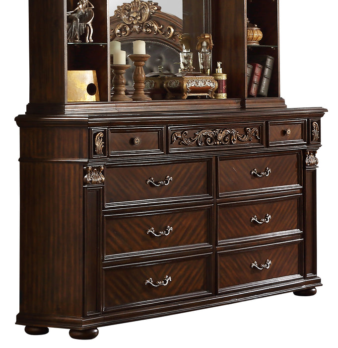 Aspen Traditional Style Dresser in Cherry finish Wood