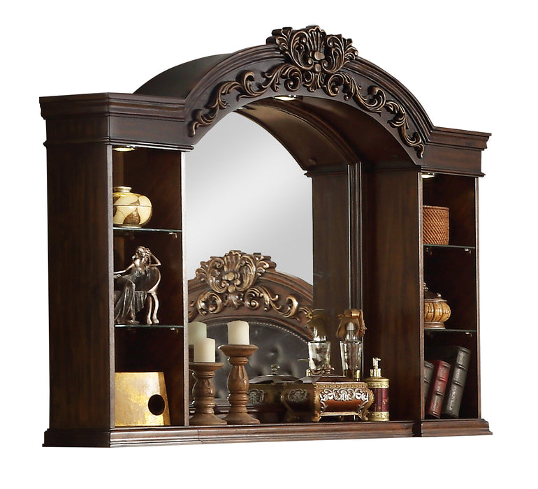 Aspen Traditional Style Mirror in Cherry finish Wood