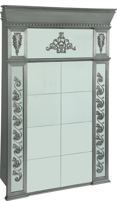 Astrid Modern Style Mirror with Metal Finish