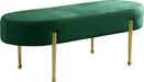 Gia Green Velvet Bench image