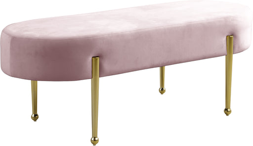 Gia Pink Velvet Bench image