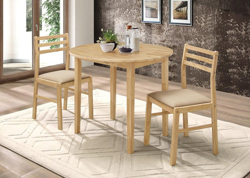 G130006 Casual Natural and Beige Three-Piece Dining Set image