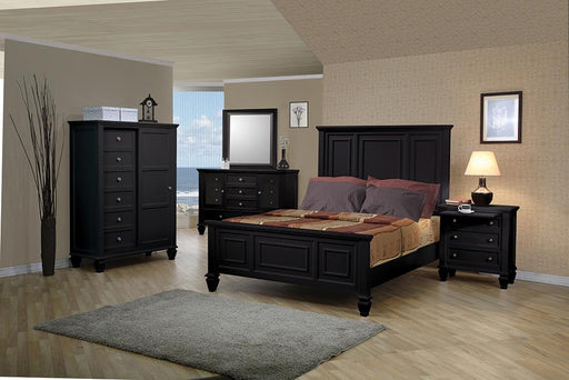 G201321KW-S5 Sandy Beach Black California King Five-Piece Bedroom Set image