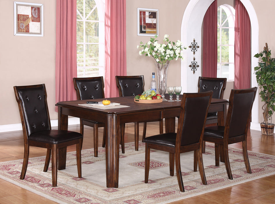 Pam Transitional Style Dining Table in Espresso finish Wood