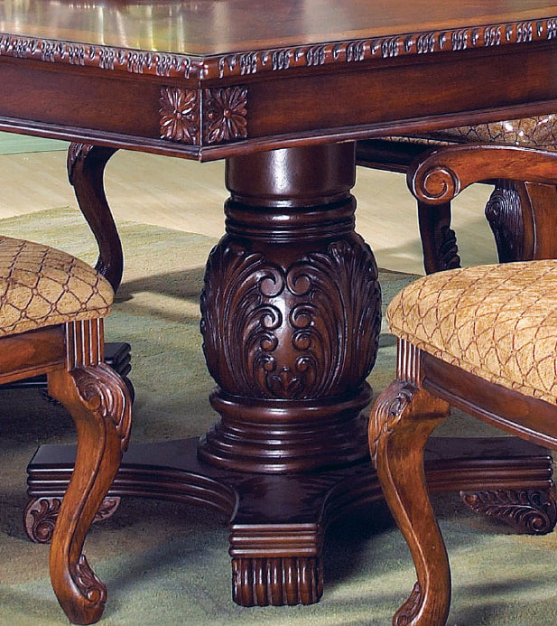 Veronica Cherry Traditional Style Dining Table in Cherry finish Wood