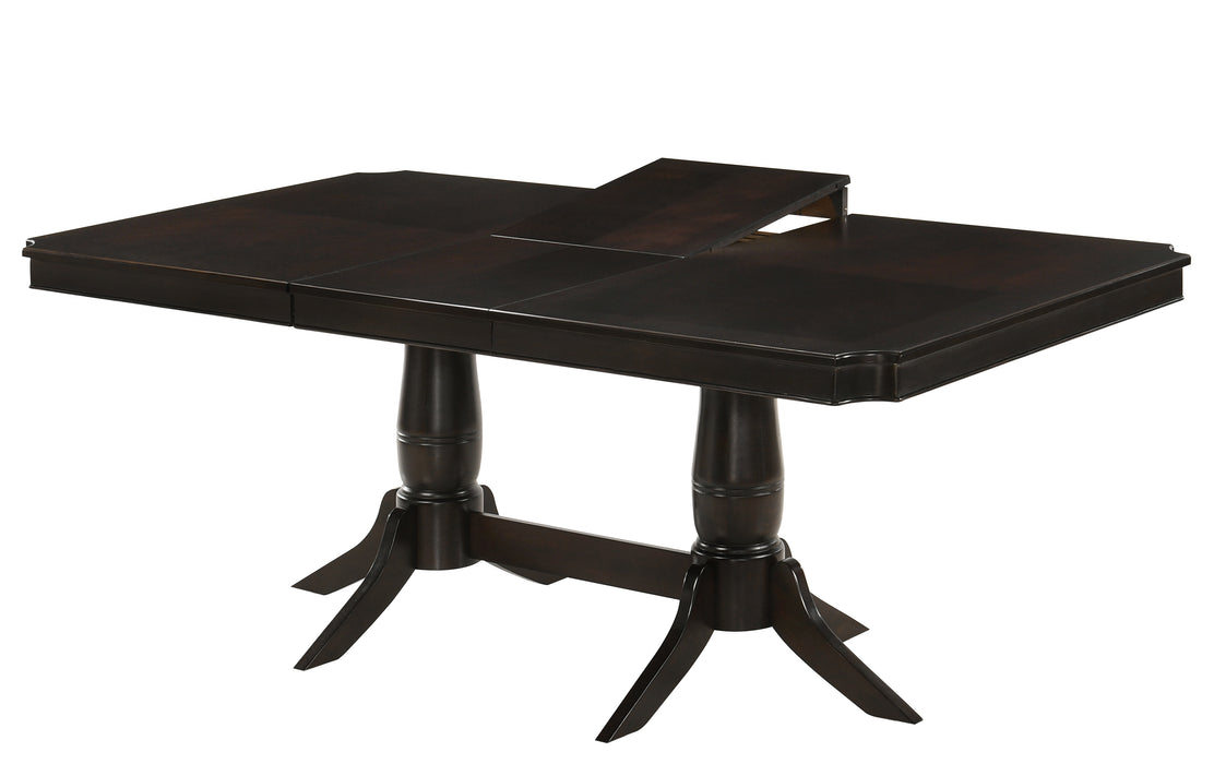 Windsor Contemporary Style Dining Table in Chocolate finish Wood