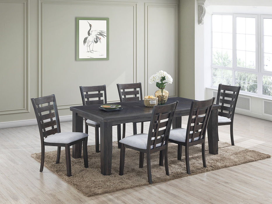 Bailey Transitional Style Dining Table in Gray finish Wood