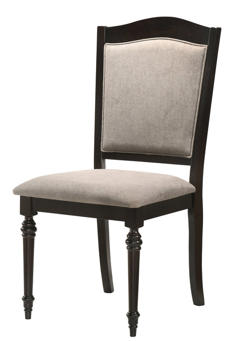 Windsor Contemporary Style Dining Chair in Chocolate finish Wood