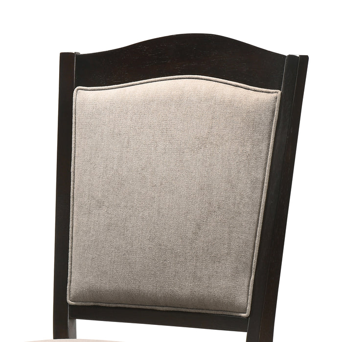 Windsor Contemporary Style Dining Chair in Chocolate finish Wood
