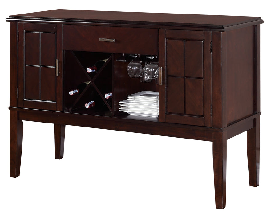 Era Transitional Style Dining Server in Espresso finish Wood