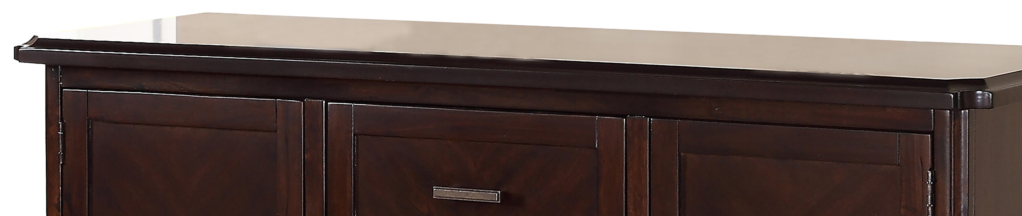 Pam Transitional Style Dining Server in Espresso finish Wood