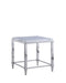 2035 Contemporary Lamp Table w/ Glass Top & Gray Trim image