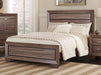 Kauffman Transitional Washed Taupe Queen Bed image