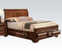 Acme Konane Queen Sleigh Bed with Underbed Storage in Brown Cherry 20450Q image