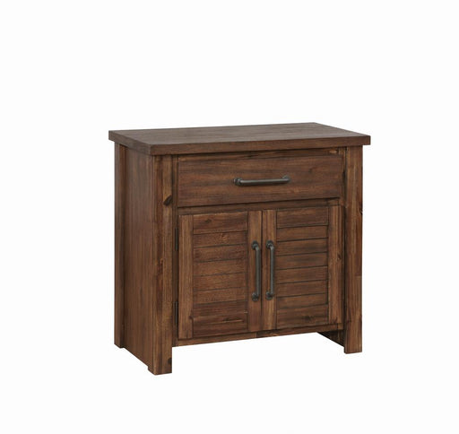 Sutter Creek Vintage Bourbon One-Drawer Nightstand With Two Doors image
