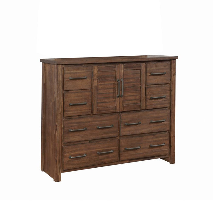 Sutter Creek Vintage Bourbon Eight-Drawer Dresser With Two Doors image
