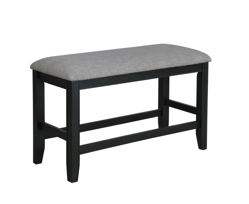 FULTON COUNTER HEIGHT BENCH BLACK image
