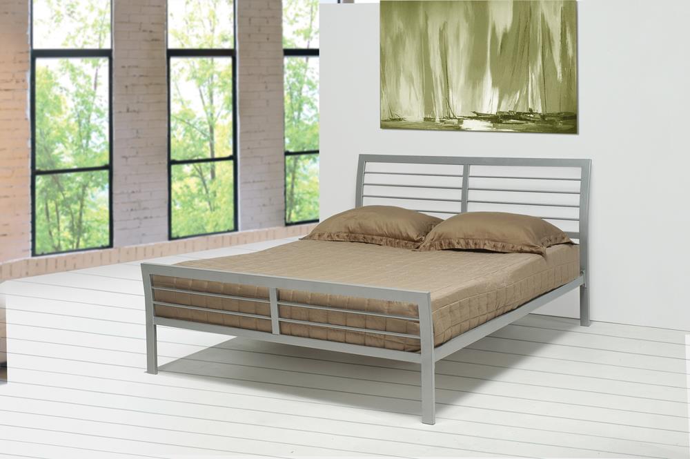 Cooper Contemporary Silver Metal Full Bed image