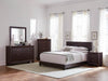 Dorian Brown Faux Leather Upholstered Full Bed image