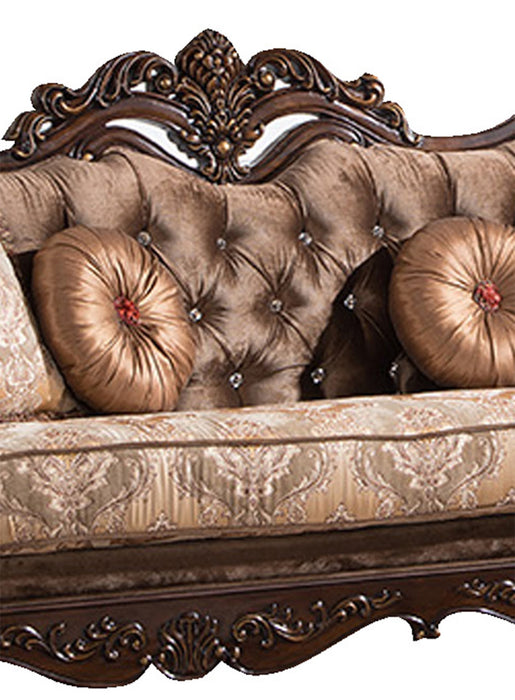 Zoya Traditional Style Sofa in Cherry finish Wood