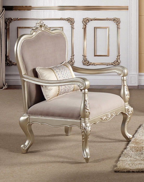 Diana Traditional Style Chair in Champagne finish Wood