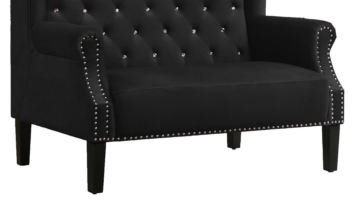 Lexi Transitional Style Black Accent Chair