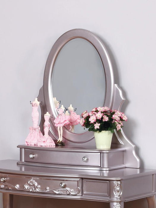Caroline Metallic Lilac Vanity Mirror image