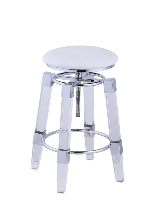 4038-AS Contemporary Rotation-Adjustable Stool w/ Upholstered Seat image