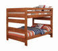 Wrangle Hill Amber Wash Full-over-Full Bunk Bed image