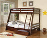 Hawkins Cappuccino Twin over Full Bunk Bed image
