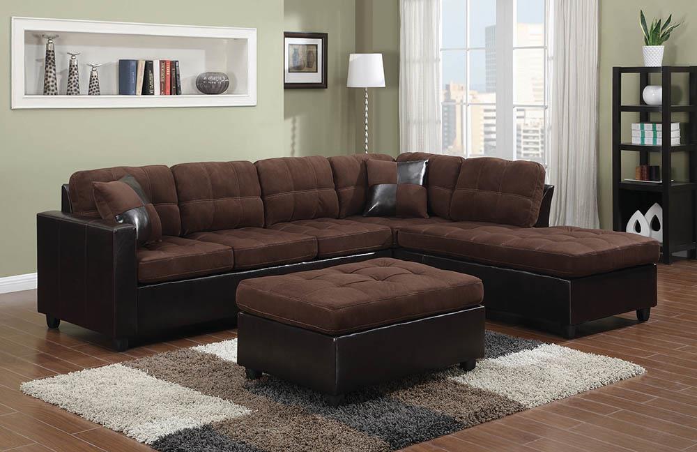 Mallory Casual Chocolate Sectional image