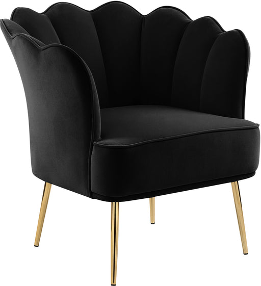 Jester Black Velvet Accent Chair image