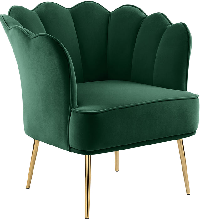 Jester Green Velvet Accent Chair image