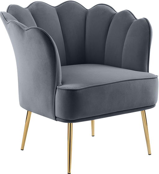 Jester Grey Velvet Accent Chair image