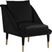Elegante Black Velvet Accent Chair image