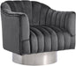 Farrah Grey Velvet Accent Chair image