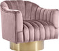 Farrah Pink Velvet Accent Chair image
