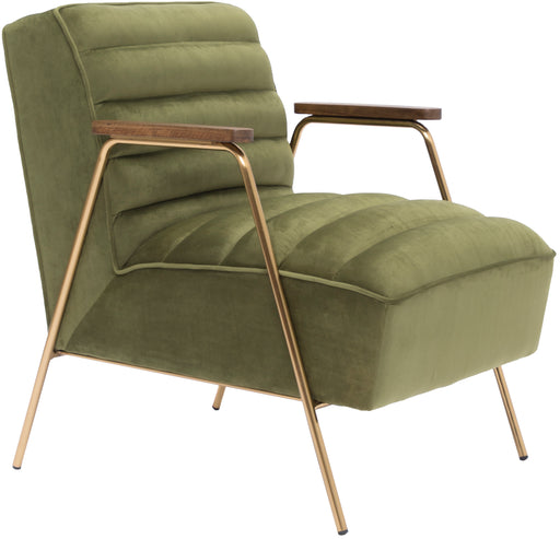 Woodford Olive Velvet Accent Chair image