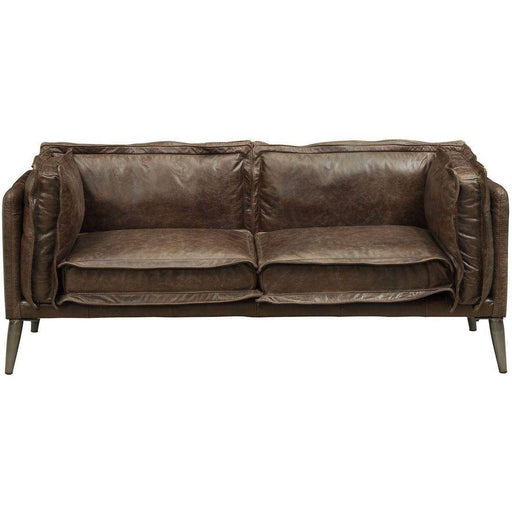 Acme Furniture Porchester Loveseat in Distress Chocolate 52481 image