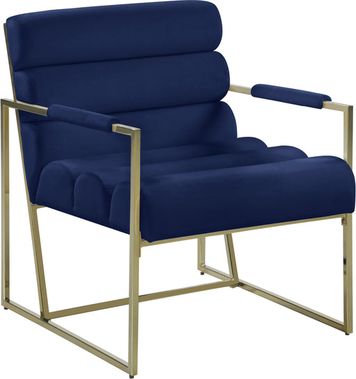 Wayne Navy Velvet Accent Chair image