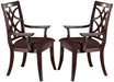 Acme Keenan Dining Arm Chairs (Set of 2) in Dark Walnut 60258 image