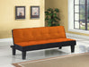 Hamar Orange Flannel Fabric Adjustable Sofa image